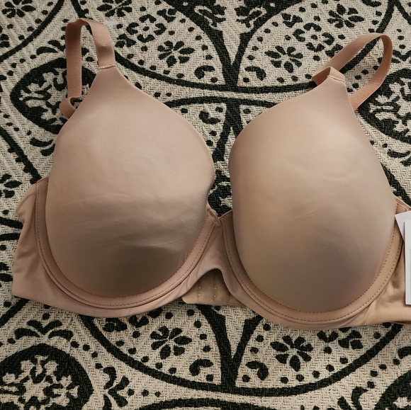 auden Other - Auden Smooth Lightly Lined Comfort Wire Full Coverage Bra Adjustable Straps 36 C